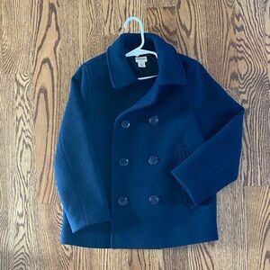 Crewcuts Navy Double-Breasted Pea Coat for Kids